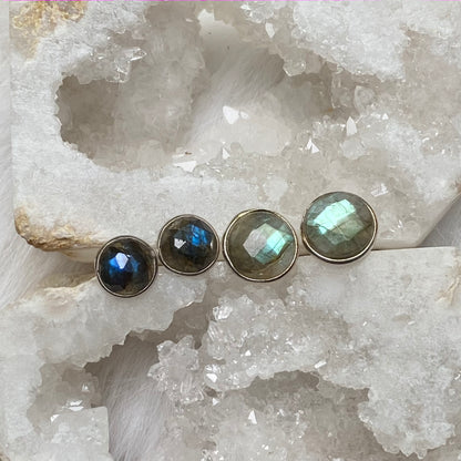 'Shakti' Labradorite Faceted Stud Earrings