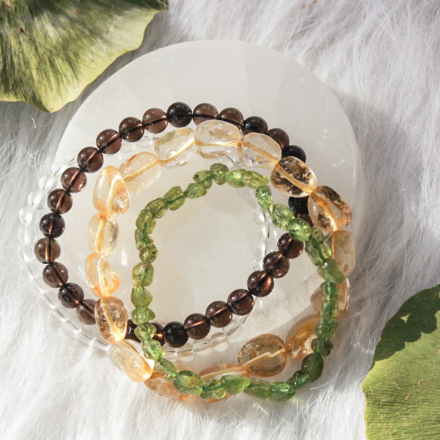 Abundance and Prosperity Intention Bracelet Stack - Say Bloom