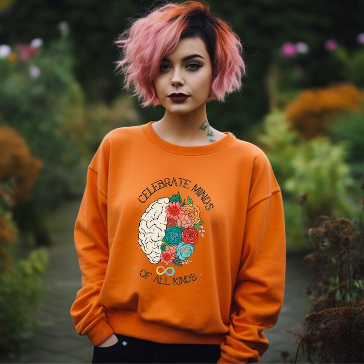 "Celebrate Minds of All Kinds" Unisex Crewneck Sweatshirt - Say Bloom