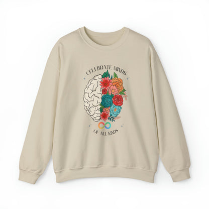 "Celebrate Minds of All Kinds" Unisex Crewneck Sweatshirt - Say Bloom