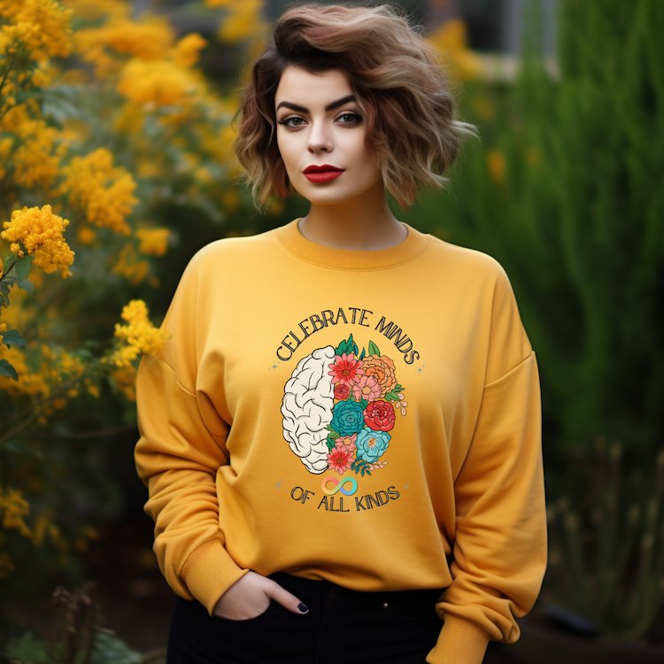 "Celebrate Minds of All Kinds" Unisex Crewneck Sweatshirt - Say Bloom