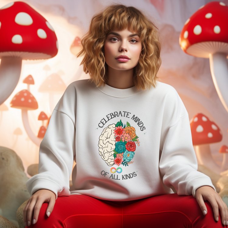 "Celebrate Minds of All Kinds" Unisex Crewneck Sweatshirt - Say Bloom