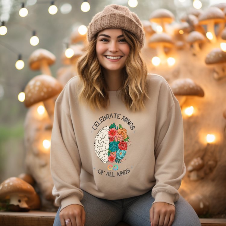 "Celebrate Minds of All Kinds" Unisex Crewneck Sweatshirt - Say Bloom