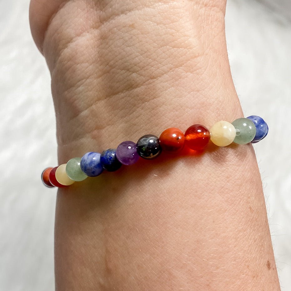 Chakra Alignment Crystal Energy Bracelet: Inner Energy Ensemble - Say Bloom