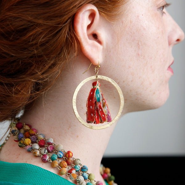 Encircled Kantha Hoops - Say Bloom