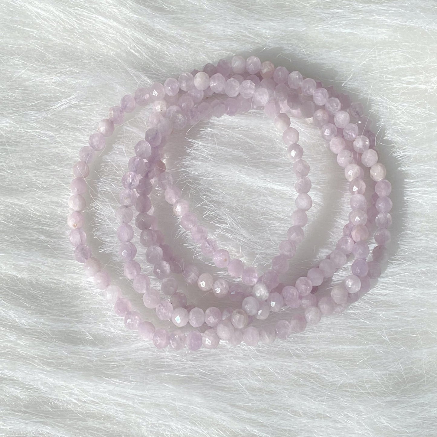 Faceted Kunzite High Vibe Bracelet - Say Bloom