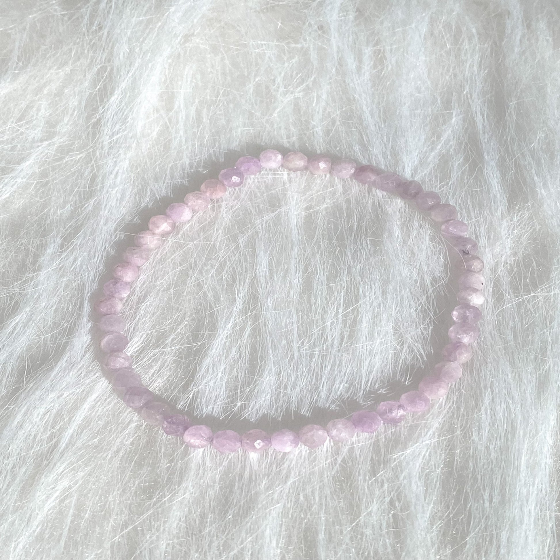 Faceted Kunzite High Vibe Bracelet - Say Bloom