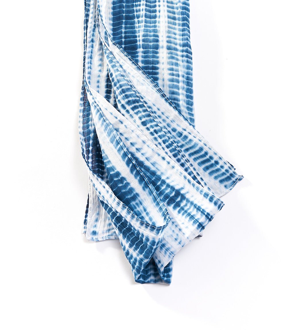 Hand Dyed Shibori All Season Scarf - Say Bloom