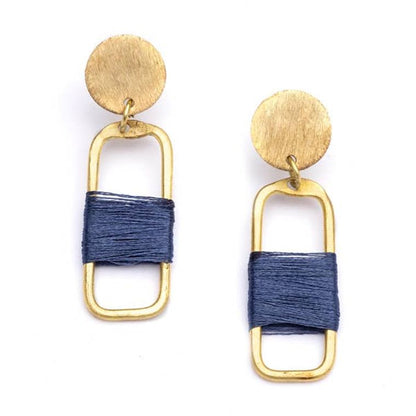 Kaia Earrings - Navy Link