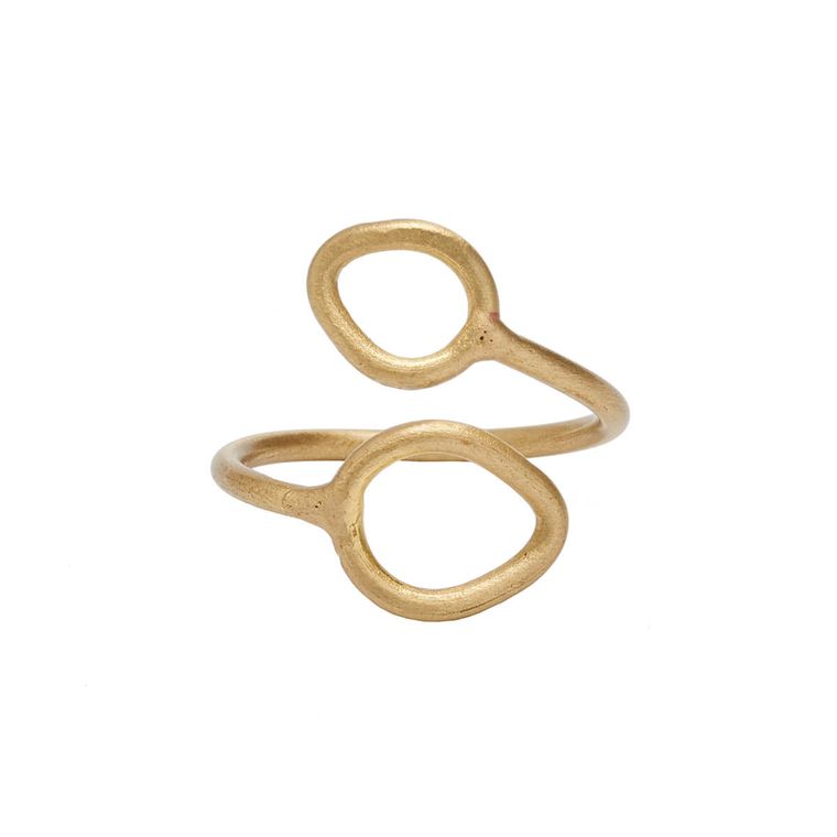 Layered Leaf Ring - Gold - Say Bloom