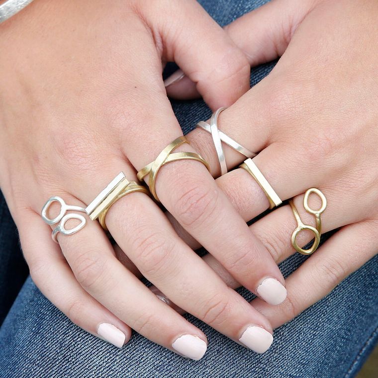 Layered Leaf Ring - Gold - Say Bloom