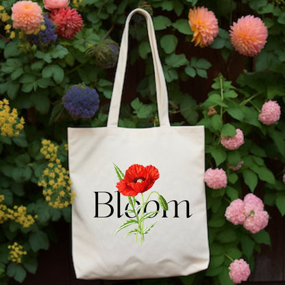 'Perfect Bloom' Canvas Tote Bag - Say Bloom