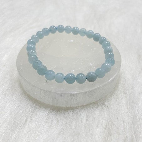 Serene Embrace: Aquamarine Crystal Energy Bracelet - Say Bloom