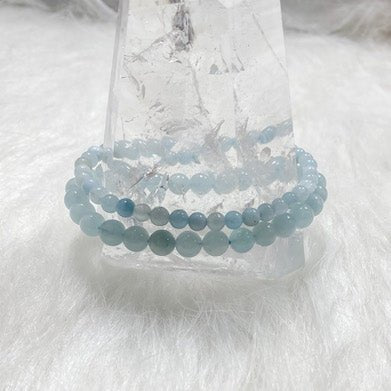 Serene Embrace: Aquamarine Crystal Energy Bracelet - Say Bloom