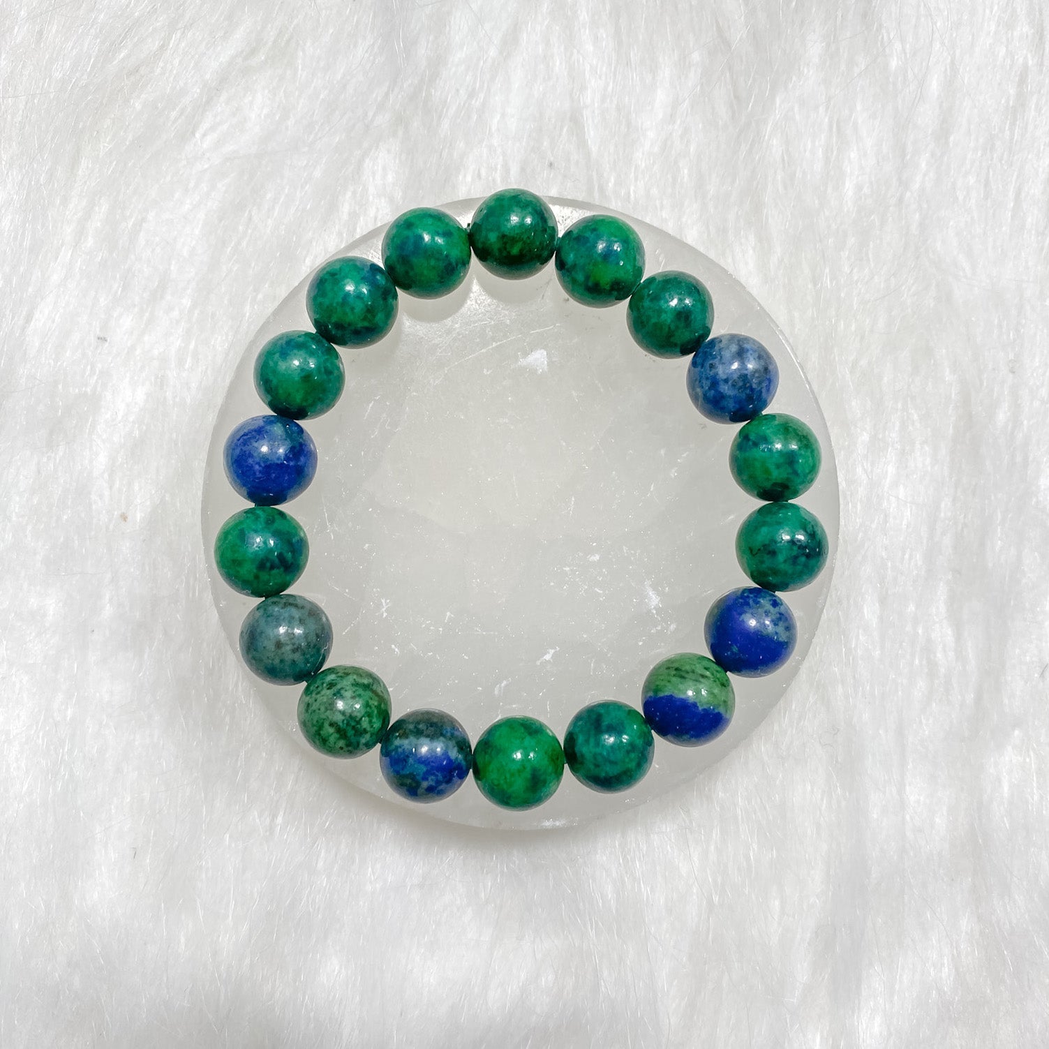 Unearth Inner Wisdom: Malachite Azurite Energy Bracelet - Say Bloom